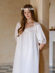YINSANG | Luxurious French Silk Nightgown 22 Momme