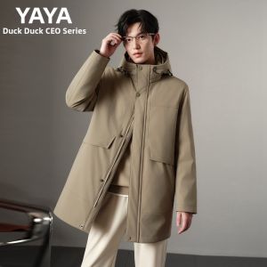 Versatile Warm Mens Long Padded Down Jacket