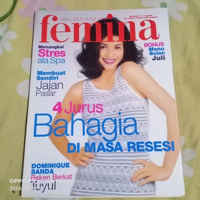 Majalah FEMINA Edisi Tahun 1998