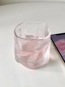 สไตล์ญี่ปุ่น Frosted Premium บิดเกลียว ถ้วยแก้วรูปแบบภูเขาน้ําแข็งถ้วยน้ําดื่มแก้ววิสกี้ถ้วยกาแฟใช้ในบ้าน