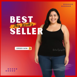 Women’s Plus Size Sando | Spaghetti Strap Sleeveless Tank Top | Fits Large to 2XL