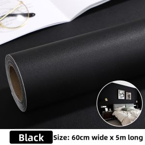 XIANXIANWUFANG | Thick Waterproof Self-Adhesive Matte Black Wall Paper