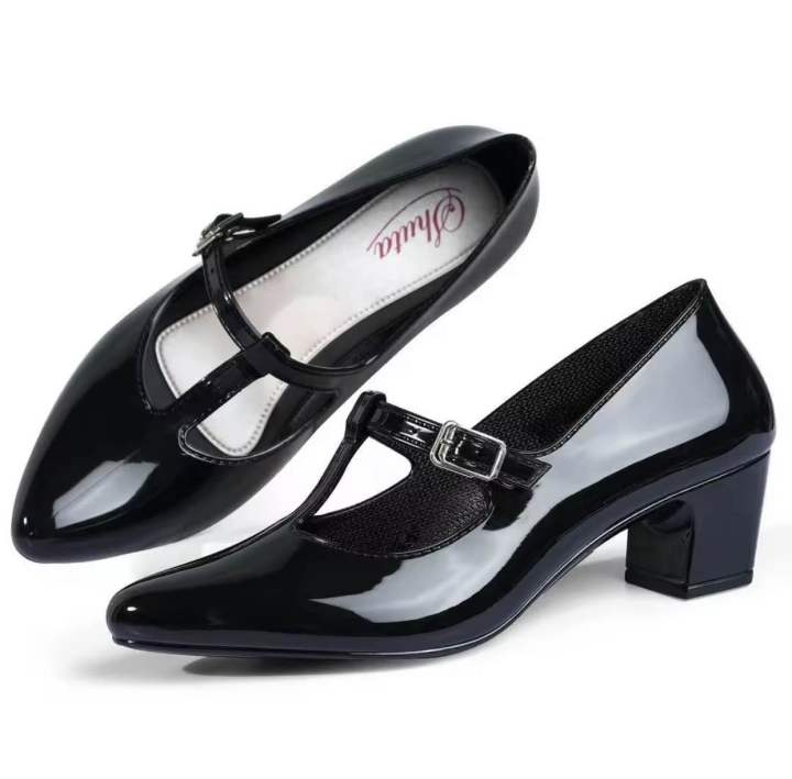 Black pointed best sale school shoes