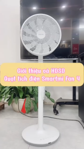 Quạt cây đứng tích điện tuần hoàn Xiaomi Smartmi Fan 4 (Pin 4400mah công suất 36W) không kết nối App