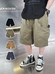 Quần Short Công Sở Mùa Hè Cho Bé Trai Quần Dài Năm Bảy Điểm Vải Cotton Co Giãn Thoải Mái Quần Áo Trẻ Em Phong Cách Hàn Quốc