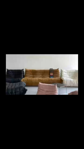 Trikings Caterpillar Sofa Multi-Seat Customizable Size Color Soft Dirt-Resistant Balcony Living Room