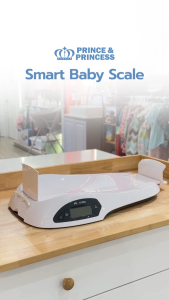 เครื่องชั่งน้ำหนักเด็กอัจฉริยะ Baby Scale Prince&Princess บันทึกผลบน App ด้วยระบบ Bluetooth (cream)