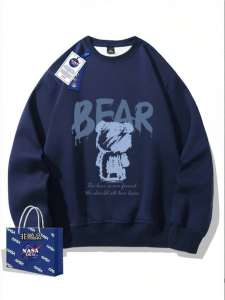 Collaborative Design Loose Casual Long Sleeve Sweatshirt