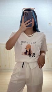 4927 Must Cotton Import Slit T-Shirt