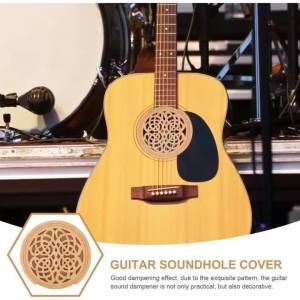 Anti-wailing Sound Hole Cover for Classical Guitar Suitable for 41-inch Folk Guitar and Universal Sound Hole Cover for Guitars