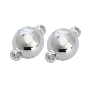 2pcs/lot Stainless Steel Strong Magnetic Clasps Ball Shape End Buckle Connectors For DIY Bracelet Necklace Jewelry Accessories