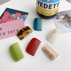 เครื่องประดับผมแบบใหม่สุดน่ารักและสร้างสรรค์สำหรับผู้หญิง ด้ามจับเป็นกระดานอะซิเตท ทรงปากเป็ด สำหรับทรงผมสไตล์เกาหลีและญี่ปุ่น