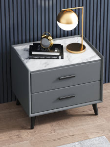SHOUHE | Luxury Simple Modern Nordics Table Top Nightstand with Marble