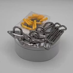 8PCS 304 Stainless Steel Shade Sail Kit Awning Hardware For Square/Rectangle/Triangle Shade Sail