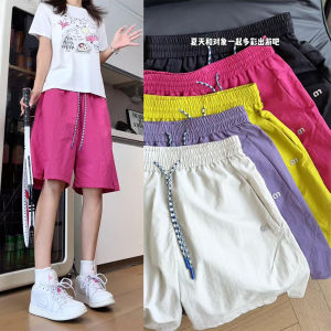 Quần Short Thể Thao Lưới Thoáng Khí Nhanh Khô Ice Silk Cho Nam Mùa Hè Quần Dài Năm Điểm Rộng Rãi Cỡ Lớn