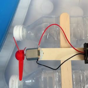 สิ่งประดิษฐ์ DIY ของเล่นเรือพลังลม ของเล่นวิทยาศาสตร์ ของเล่นประดิษฐ์เอง สำหรับนักประดิษฐ์รุ่นจิ๋ว STEM Education Toys