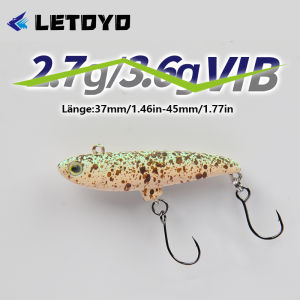 LETOYO 3.6g 2.7g VIB Lure UV Luminous Sinking Hard Lure Artificial Vibration Bait Wobbler Lure Area Trout Perch Fishing Lure