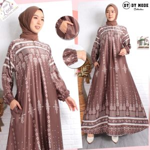 Gamis Motif Batik Gamis Maxamralux Sliky Primium Gamis Pesta kondangan Terbaru M.L.XL.4L.6L
