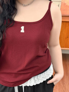 plus Size Womens Knitted Letter Embroidery Island Vacation Crop Top Breathable Comfortable Summer Fashion Casual Loose Fit