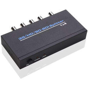 2025 3G/HD/SD SDI Splitter 1X4 Repeater Extender with Power Adapter 1 in to 4 Out SDI Video Splitter For DVR SDI Monitor Camera