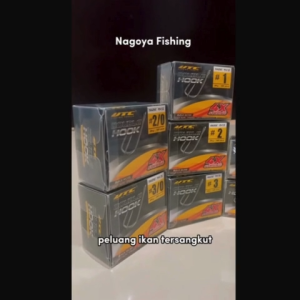 Mata Kail Pancing Double Hook Utecate 4X Strong Black Nickel isi 50 Pcs Harga per Box
