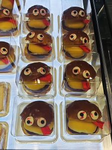 Transparent Disposable Cake Box Halloween Themed Funny Design Square Packaging Box for Dessert And Small Burger Cake