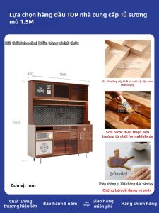 Tủ Đựng Đa Năng Phong Cách Cổ Điển với Bảng Có Lỗ và ổ cắm Đường Ray