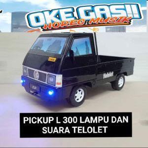 Mainan Anak Mobil Miniature Pickup L300 Dengan Musik OK GAS!!