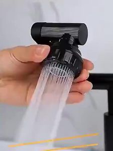 Kran Angsa Dapur Fleksibel 360° untuk Wastafel Cuci Piring Tembok 1/2 Inci - Kran Air Panas Dingin dengan 2 Mode Semprotan