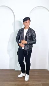 Jaket Double Kerah Semi Kulit A480 - X-Urband Official