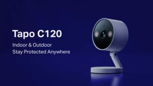 TP-Link Tapo C120 Indoor/Outdoor Wi-Fi Security Camera with IP66 Weatherproof Color Night Vision 1080P Dual Smart Search Vehicle Detection SD Card Storage 1 Year Warranty