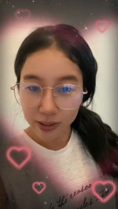 แวณกรองแสงสีฟ้า จากคอมฯ สำหรับลดแสงสะท้อนที่มากระทบดวงตา, ลดอาการปวดตา และเคืองตา เพื่อความมั่นใจ สีพริ้งโกลด์ ฟรีซอง