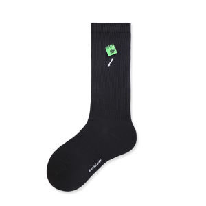 Antibacterial Fitness Sports Socks Womens Mid-Calf Outdoor Wear Retro Cotton Color Block Yoga Gymming Breathable Socks