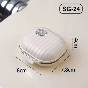 Mini Portable Travel Pill Box for Seven Days Multi-Grid Tablet Organizer Sealed Storage Case for Daily Medication