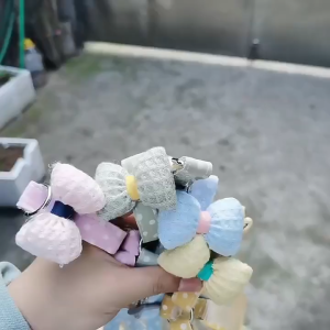 Dây dắt yếm ngực DoHa gắn nơ cotton cho chó mèo