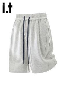 izzue | Deconstructed Design Leisure Shorts for Men Breathable Light Thin Drawstring