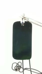 Liontin Kalung Natural Giok Black Serpentine Jade it Jade Termurah