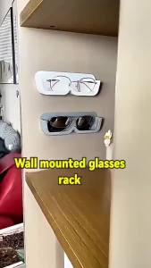 🔥Wishwa👍 1PCS Eyeglasses Organizer Rack Wall Mounted Sun-glasses Display Holder Wardrobe Decoration Storage Box Sunglass Organizer