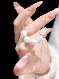 สร้อยคอลูกปัดเทียมพร้อมโซ่กระดูกไหปลาร้าสำหรับผู้หญิง สร้อยคอแบบลำลอง เครื่องประดับแฟชั่น เครื่องประดับโซ่เทอร์กี