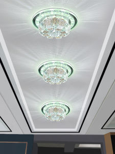 Modern Crystal Embedded Entrance Hallway Lighting LED Ceiling Light for Balcony Corridor Simple Style Popular Sale Home Decor