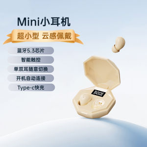 Invisible Mini Wireless Bluetooth Earphones Hidden In-Ear Style for Work Sleep Noise Reduction Long Battery Life