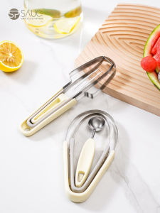 Multi-Functional Fruit Slicer Ball Extractor Kitchen Tool for Melon And Decorative Platter Spicy Sauce JDLPE-0400