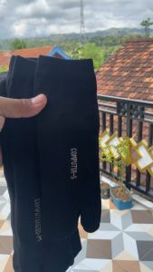 kaos kaki wanita muslimah jempol Bahan Nilon Hitam ukuran S/M/L non kemas