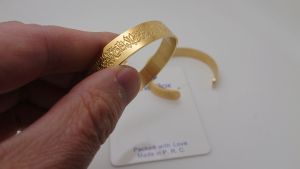 Mens Verse Ayatul Kursi Gold Black Silver Tone Stainless Steel Cuff Bangle For Muslim For Men CB19C003