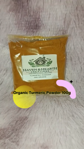 Organic Turmeric Powder | Pure & Natural Flavor | No Additives | Finely Ground 60g/100g/200g | Haven & Hearth Creations