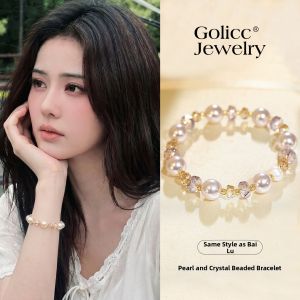 golicc | Luxury Niche Pearl and Crystal Bracelet