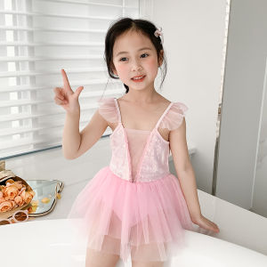 Princess Style Childrens Swimsuit Girls Summer Outfit Cute One-Piece Swimwear Baby Toddler Kids Swimming Costume