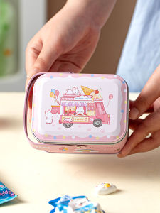 Cookies Packing Box Snowflake Crisp Candy Food Sealed Storage Jar Storage Tinplate For Home Handmade