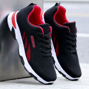 Giày Thể Thao Nam Mùa Xuân Hè Giày Chạy Bộ Thoáng Khí Màu Đen Giày Thể Thao Lưới Làm Việc Thường Ngày Giày Thể Thao Giản Dị