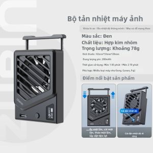 Ulanzi | Quạt Tản Nhiệt Làm Mát Máy Ảnh Mini Di Động